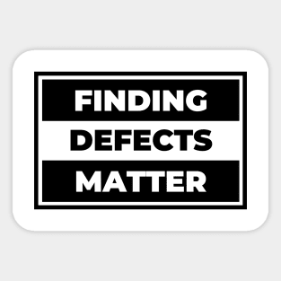 Finding Defects Matter Sticker